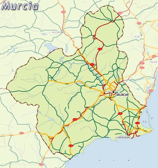 Map Of Murcia
