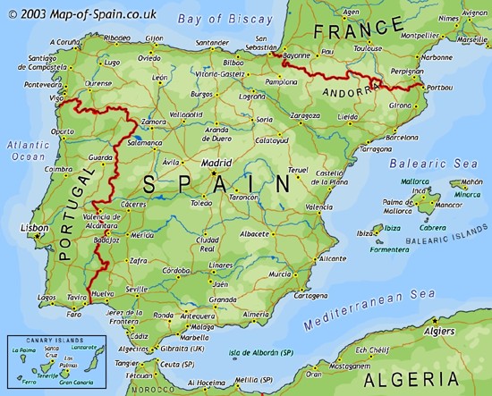 mapa europa fisico. Mapa cedido por Mapa de España