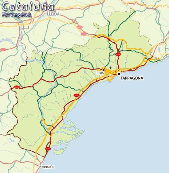 tarragona spain map