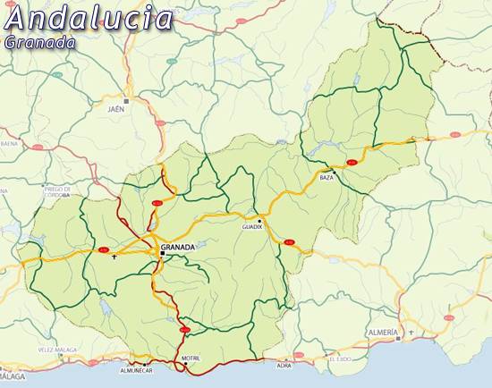 Granada map